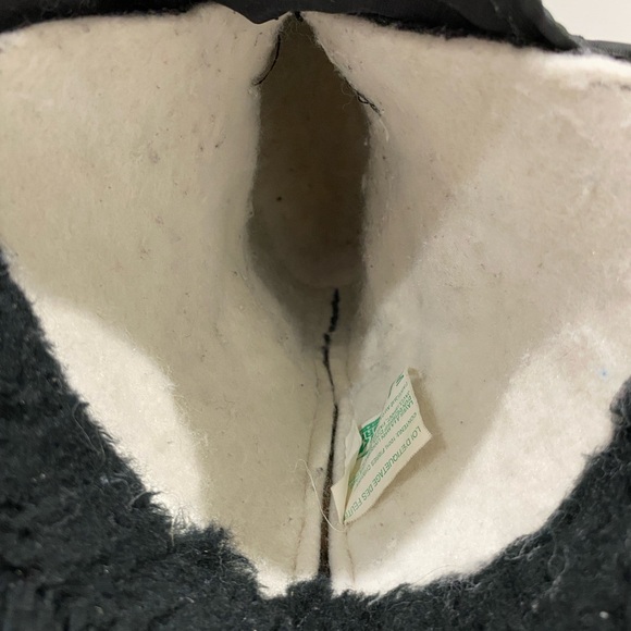 Sorel Women’s Kaufmam Canada Black Lined Rubber Fur Top Lace Up Snow Boots-10 - Picture 10 of 16